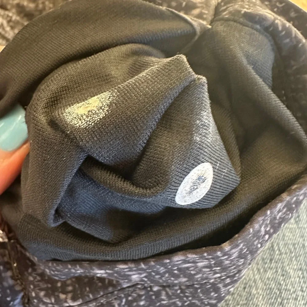 Lululemon Mens Black Grey Space Dye Athletic Shorts with Liner Size S Small